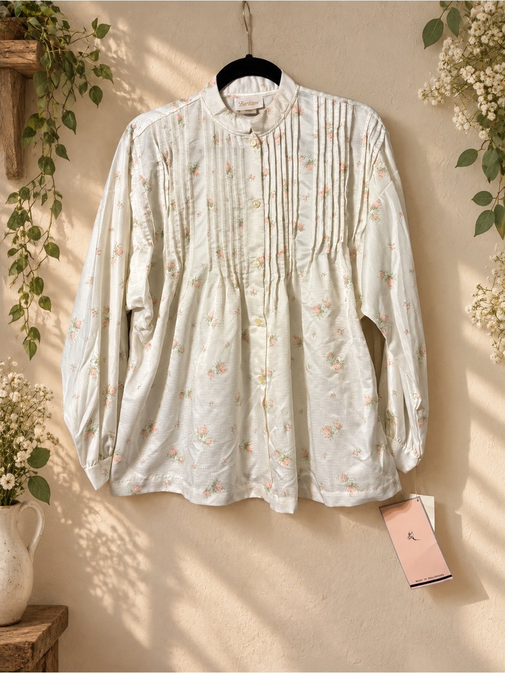 Barbizon Lazy Nerissa Floral Pajama Set S Vintage Cottagecore NWT